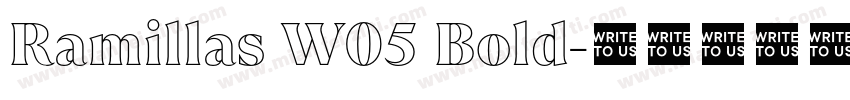 Ramillas W05 Bold字体转换